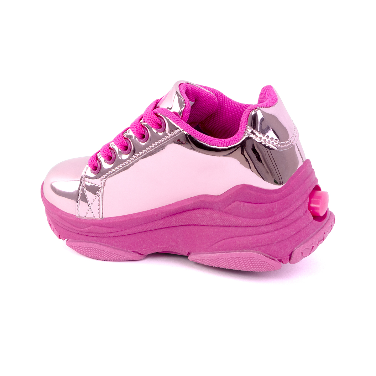 Foto 9 pulgar | Tenis Onix Rosas con Ruedas para Niña