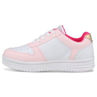 Foto 3 | Tenis Choclo Dominiq 2449 Color Blanco/rosa Para Niña