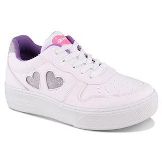 Foto 1 | Tenis Casuales Dominiq 2467 Color Blanco/lila Para Niña