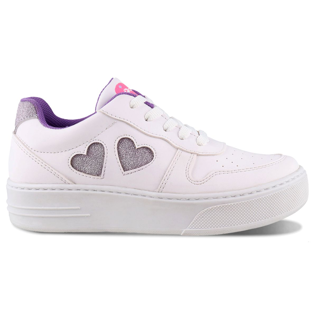 Foto 3 pulgar | Tenis Casuales Dominiq 2467 Color Blanco/lila Para Niña