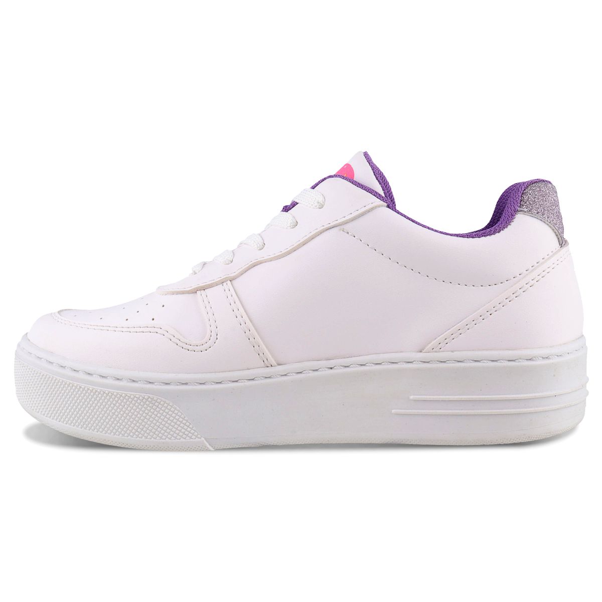 Foto 4 pulgar | Tenis Casuales Dominiq 2467 Color Blanco/lila Para Niña