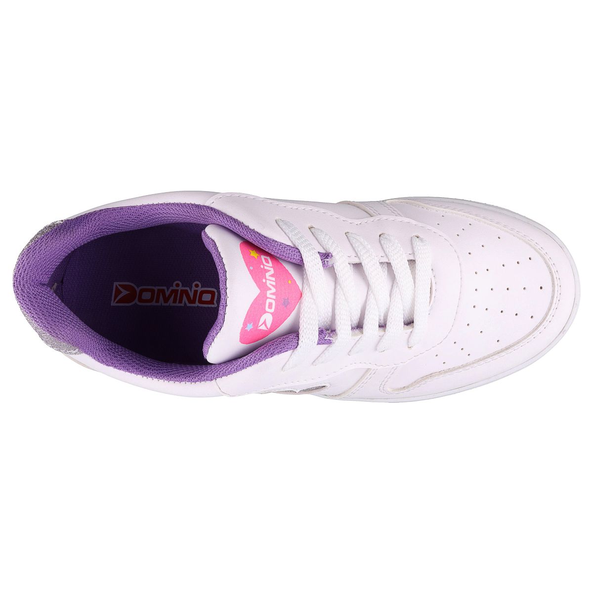 Foto 5 pulgar | Tenis Casuales Dominiq 2467 Color Blanco/lila Para Niña