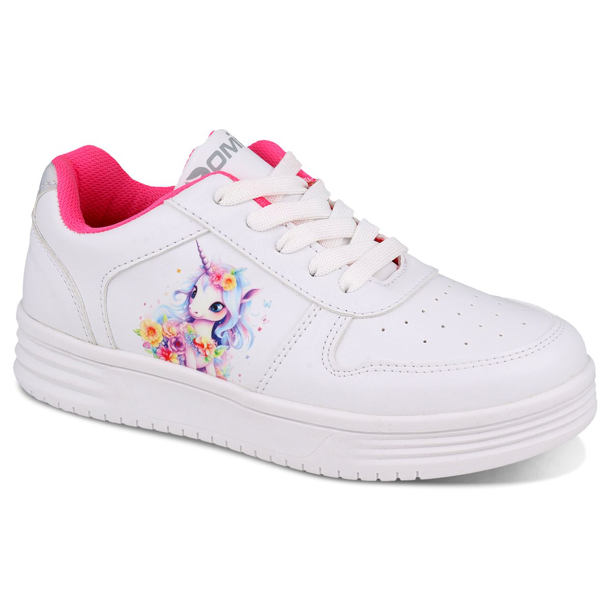 Tenis Choclo Dominiq 2449 Color Blanco/blanco Para Niña