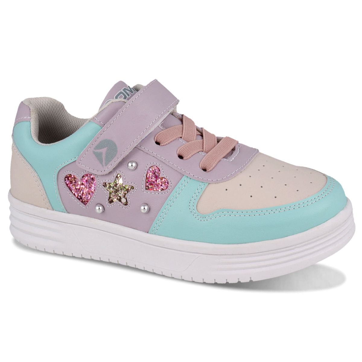 Foto 1 | Tenis Choclo Dominiq 2447 Color Lila/aqua Para Niña