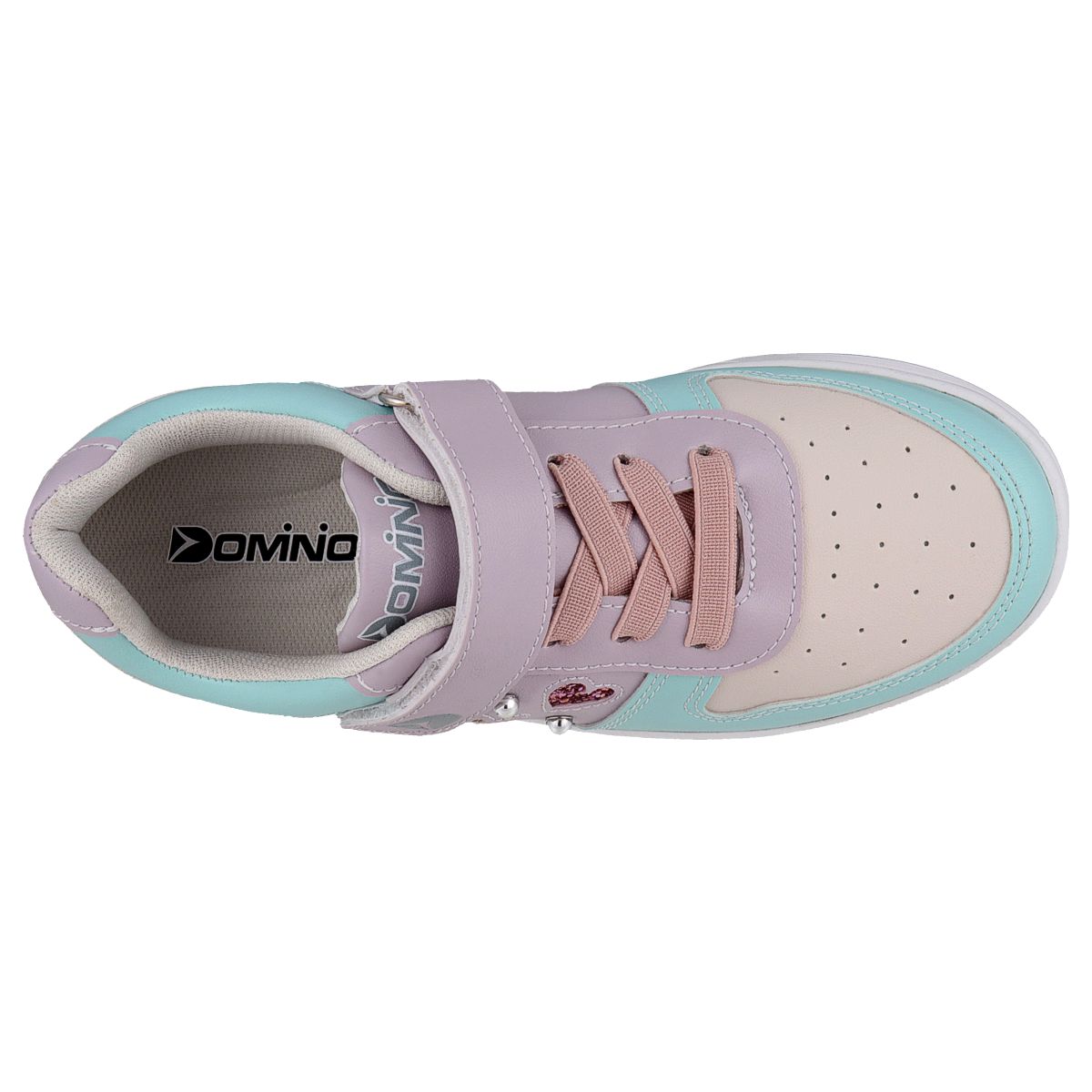 Foto 5 pulgar | Tenis Choclo Dominiq 2447 Color Lila/aqua Para Niña