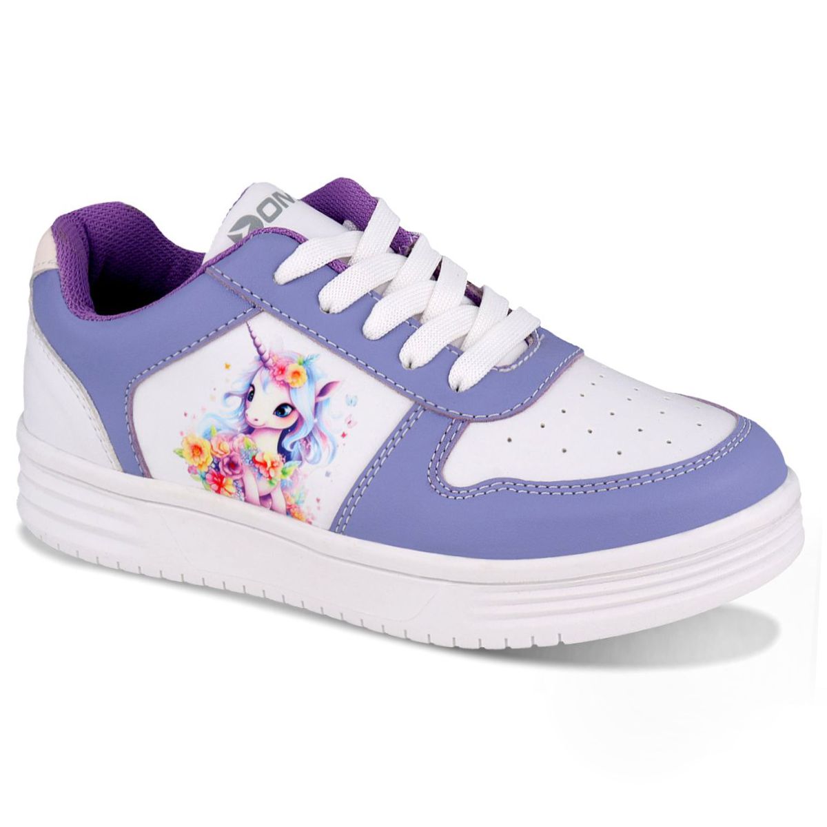Foto 1 | Tenis Choclo Dominiq 2449 Color Blanco/lila Para Niña