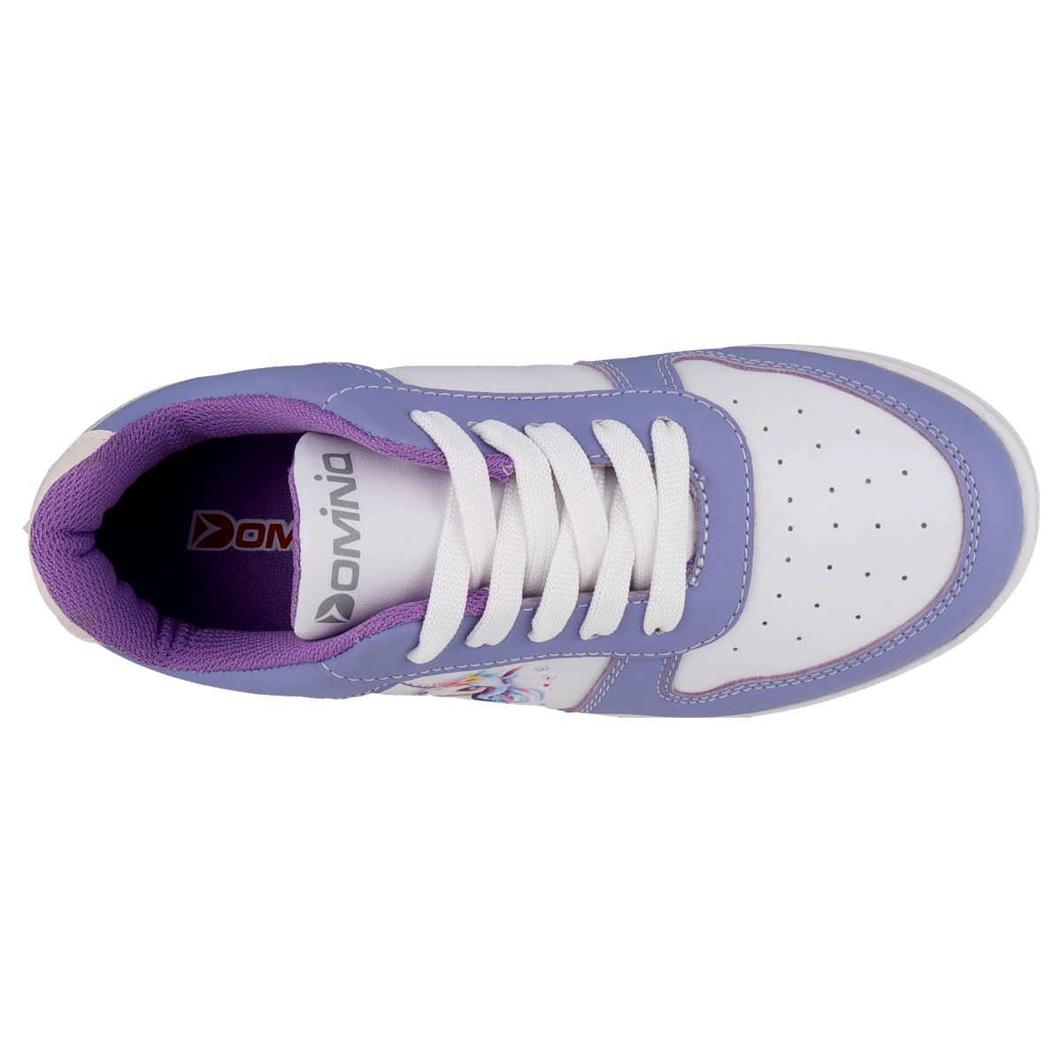Foto 4 | Tenis Choclo Dominiq 2449 Color Blanco/lila Para Niña
