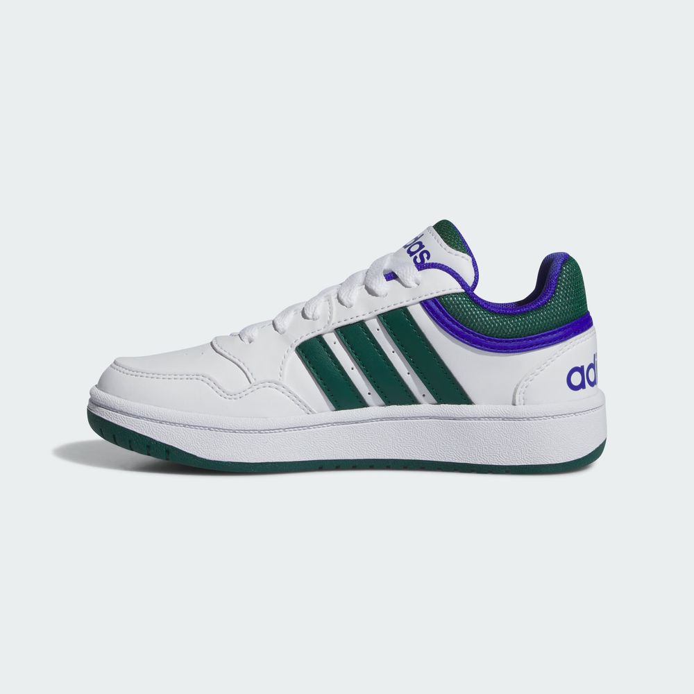 Foto 4 pulgar | Tenis Hoops Adidas Blanco Niños