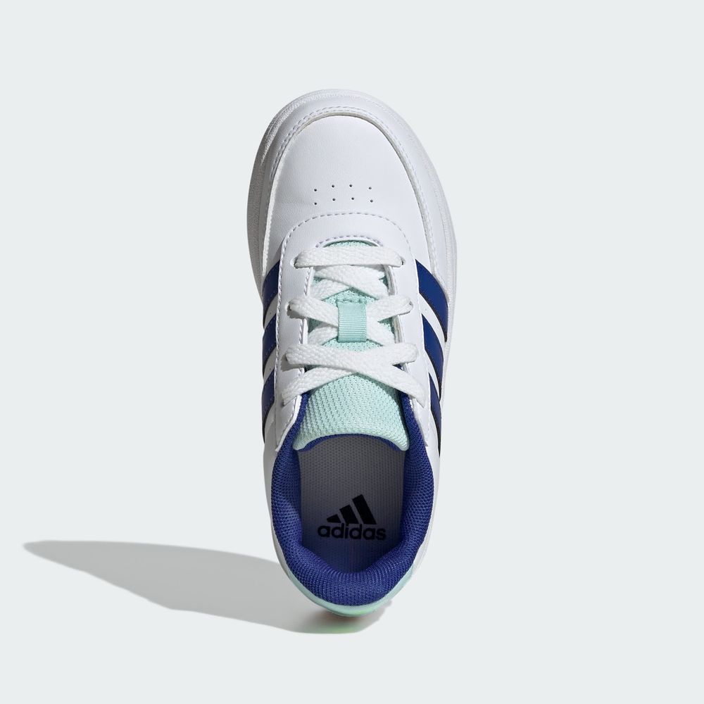 Foto 4 | Tenis Breaknet Lifestyle Adidas Court Cordones Adidas Blanco Niños