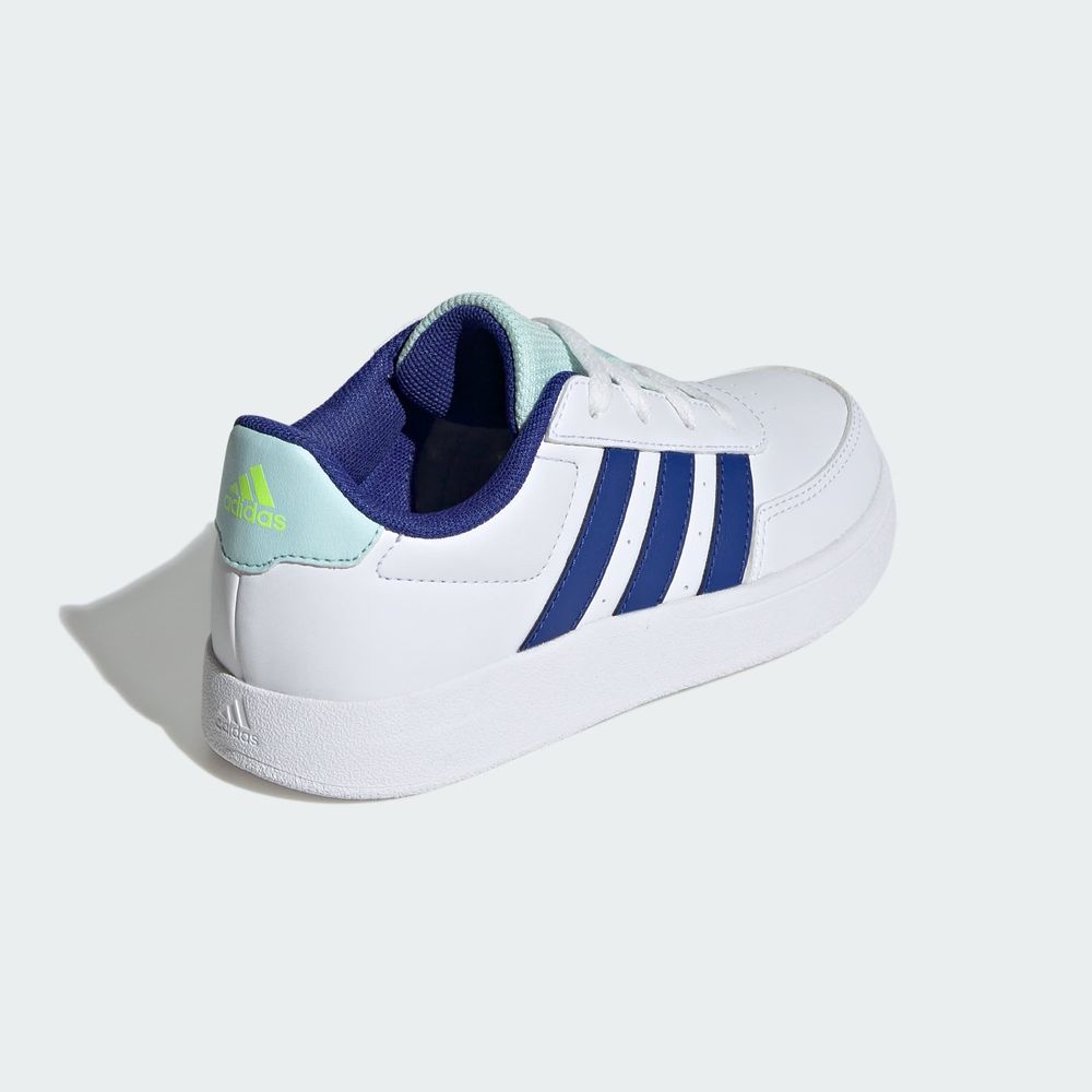 Foto 7 | Tenis Breaknet Lifestyle Adidas Court Cordones Adidas Blanco Niños