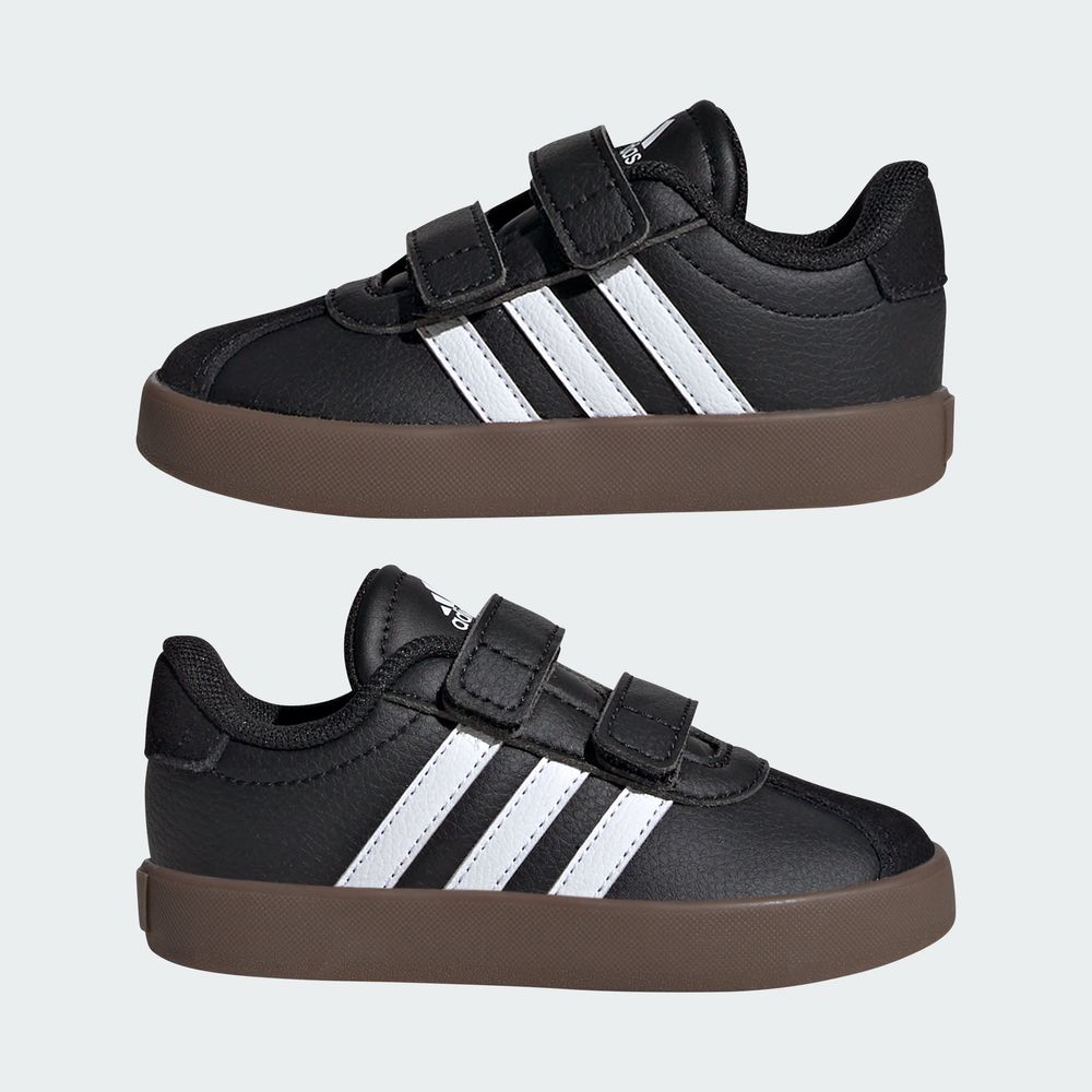 Foto 9 pulgar | Tenis Vl Court 3.0 Skateboarding Niños Adidas Negro Niños