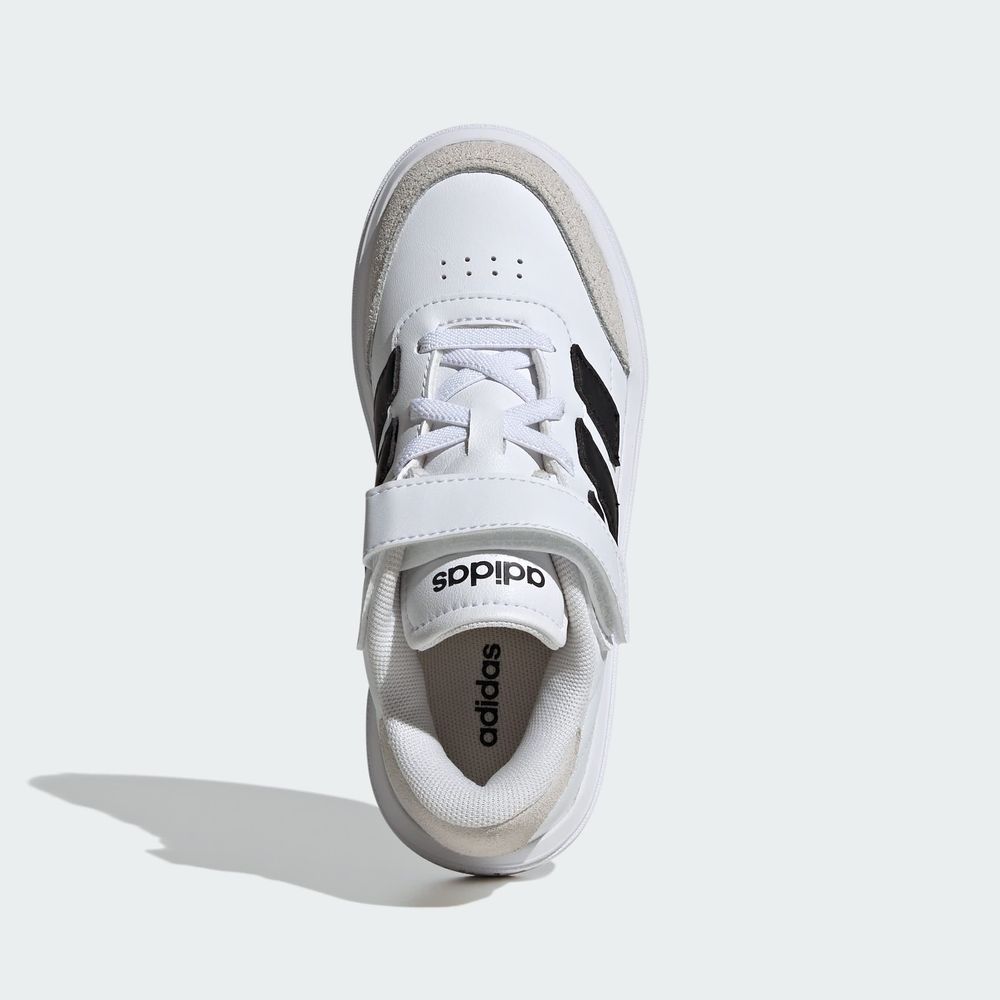 Foto 5 pulgar | Tenis Courtblock Adidas Blanco Niños