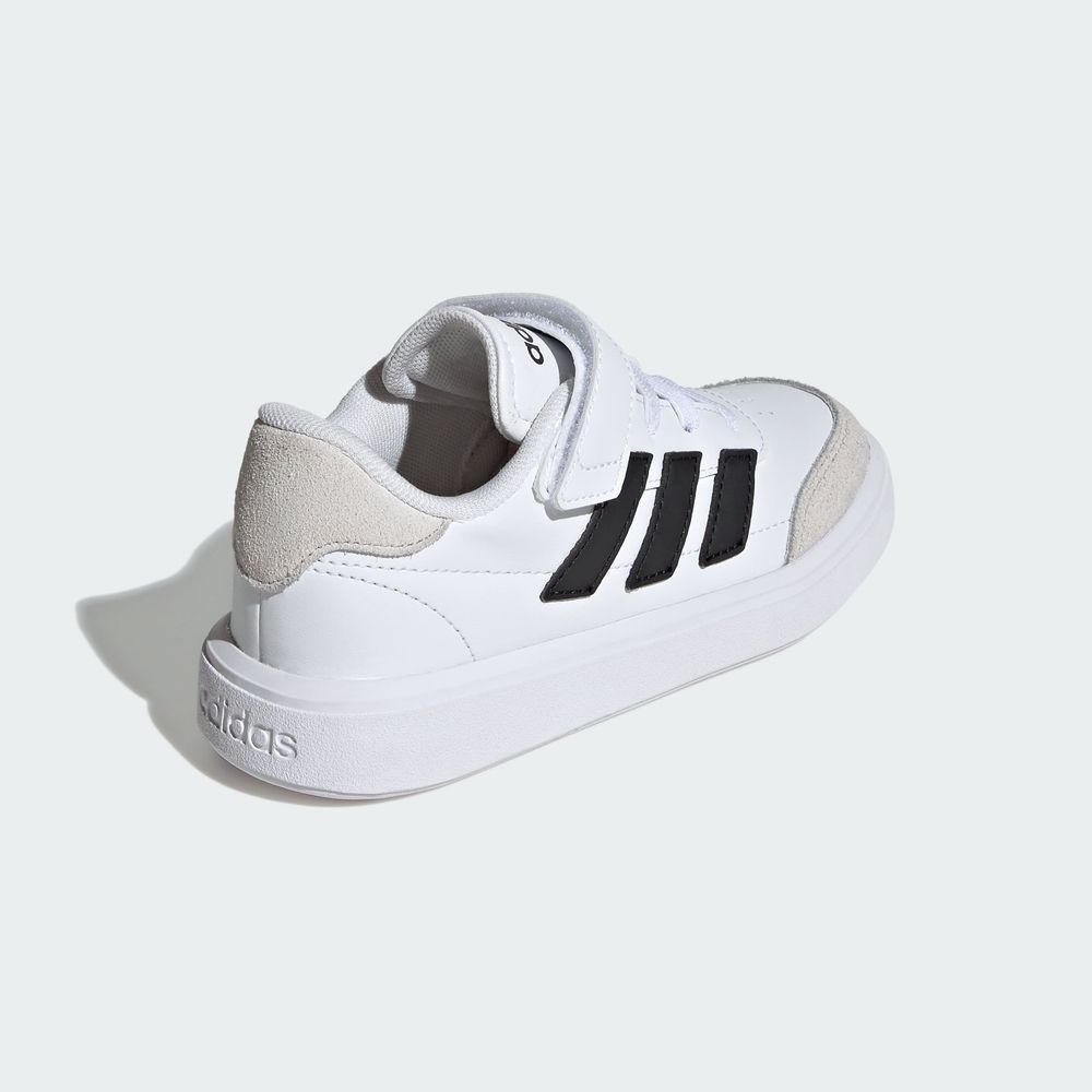 Foto 8 pulgar | Tenis Courtblock Adidas Blanco Niños