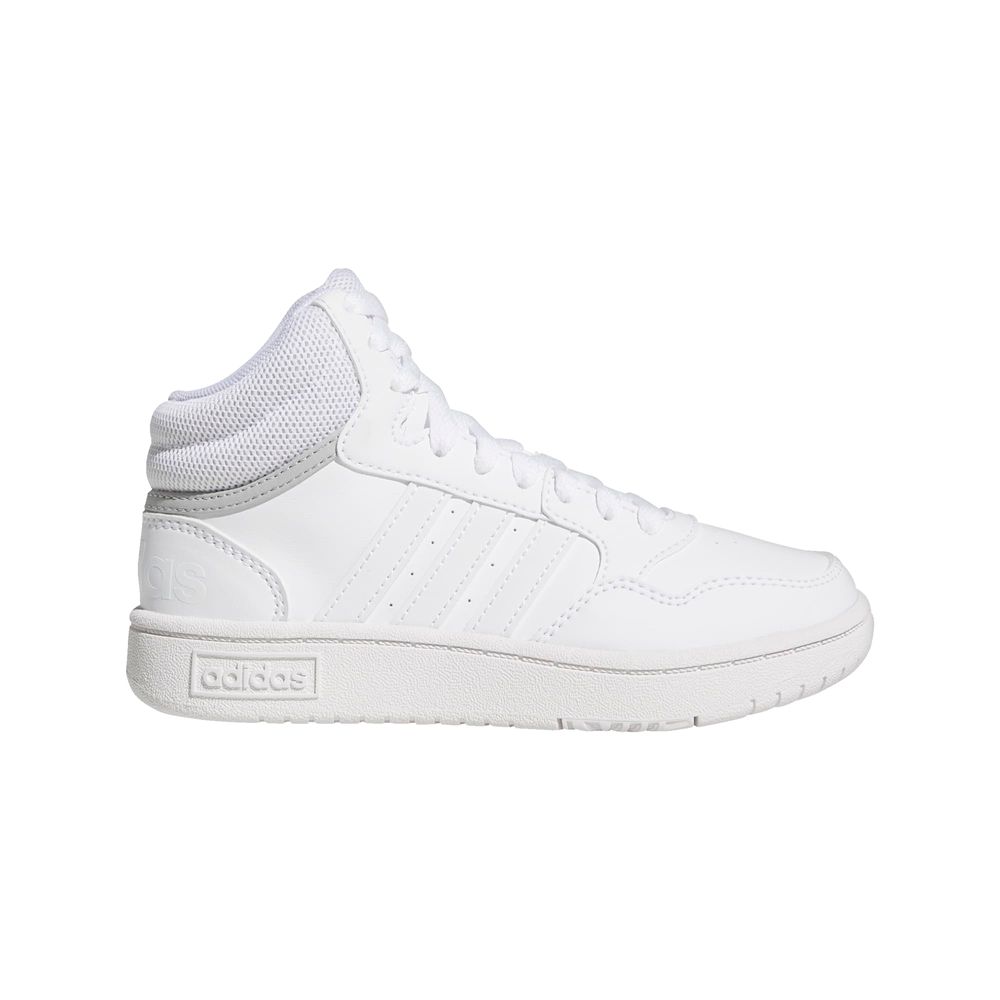 Foto 2 pulgar | Tenis Hoops Mid Adidas Blanco Niños