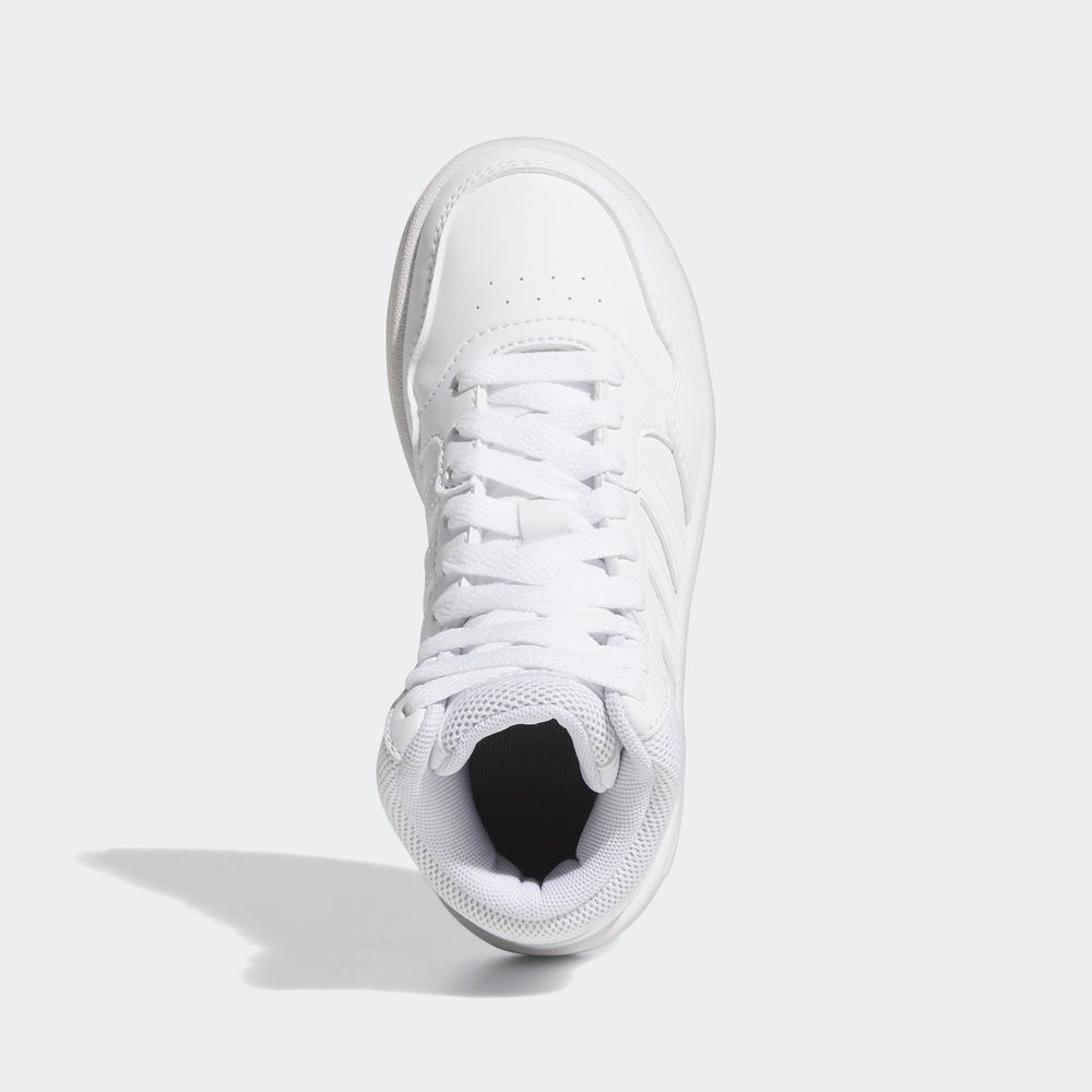Foto 5 pulgar | Tenis Hoops Mid Adidas Blanco Niños
