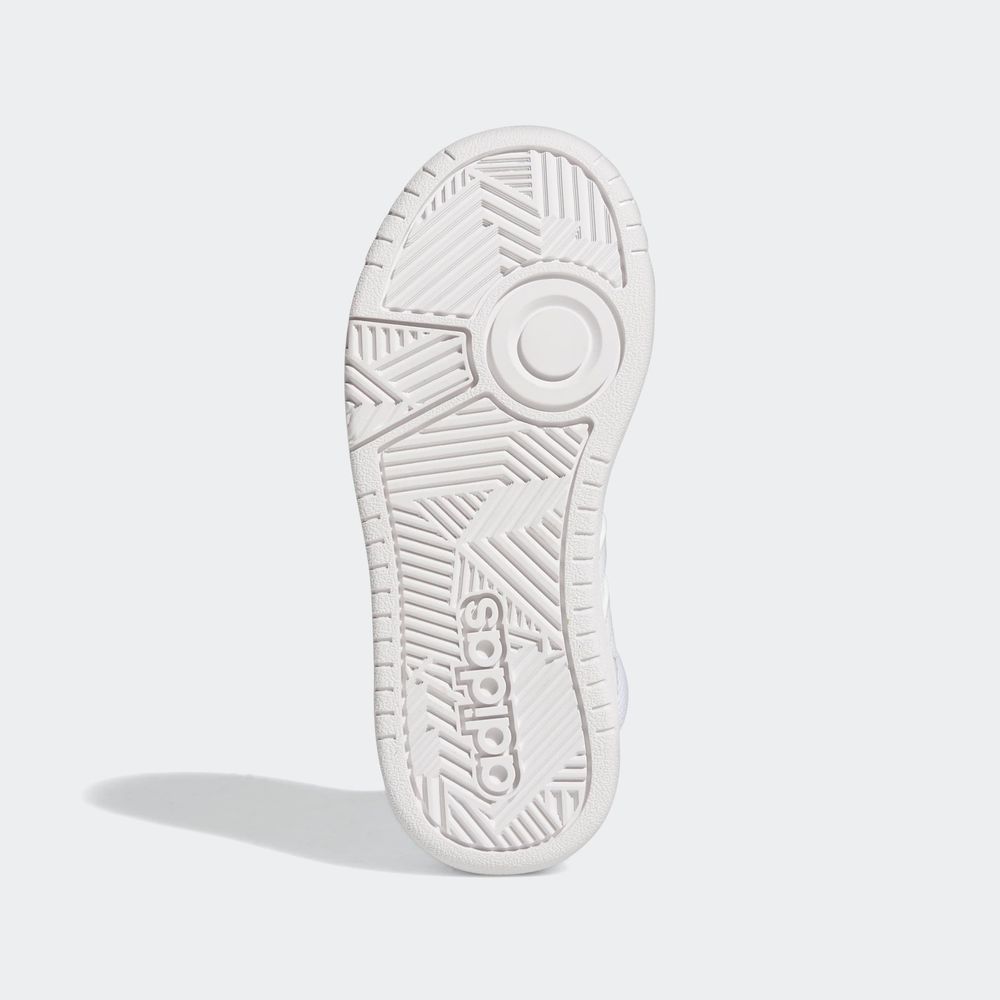 Foto 6 pulgar | Tenis Hoops Mid Adidas Blanco Niños