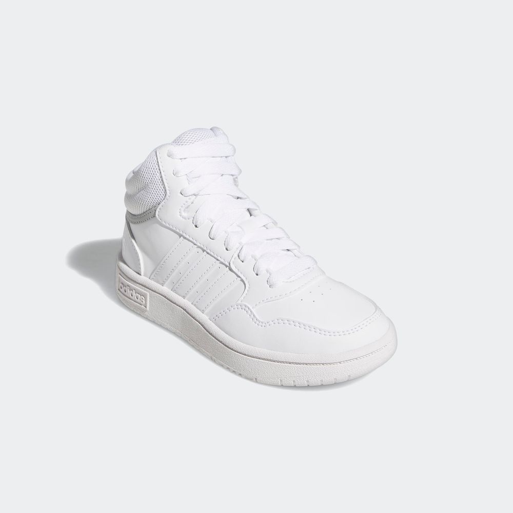 Foto 7 pulgar | Tenis Hoops Mid Adidas Blanco Niños