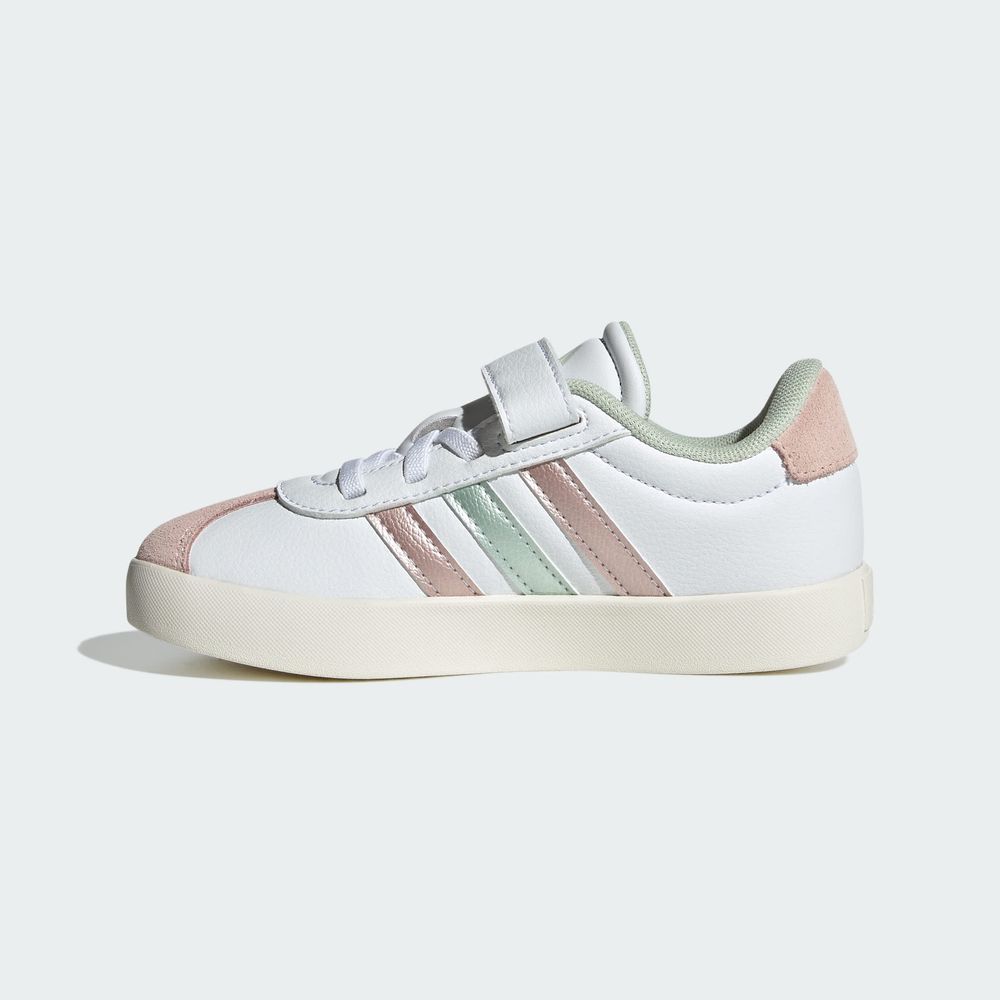 Foto 4 pulgar | Tenis Vl Court 3.0 Skateboarding Niños Adidas Blanco Niños