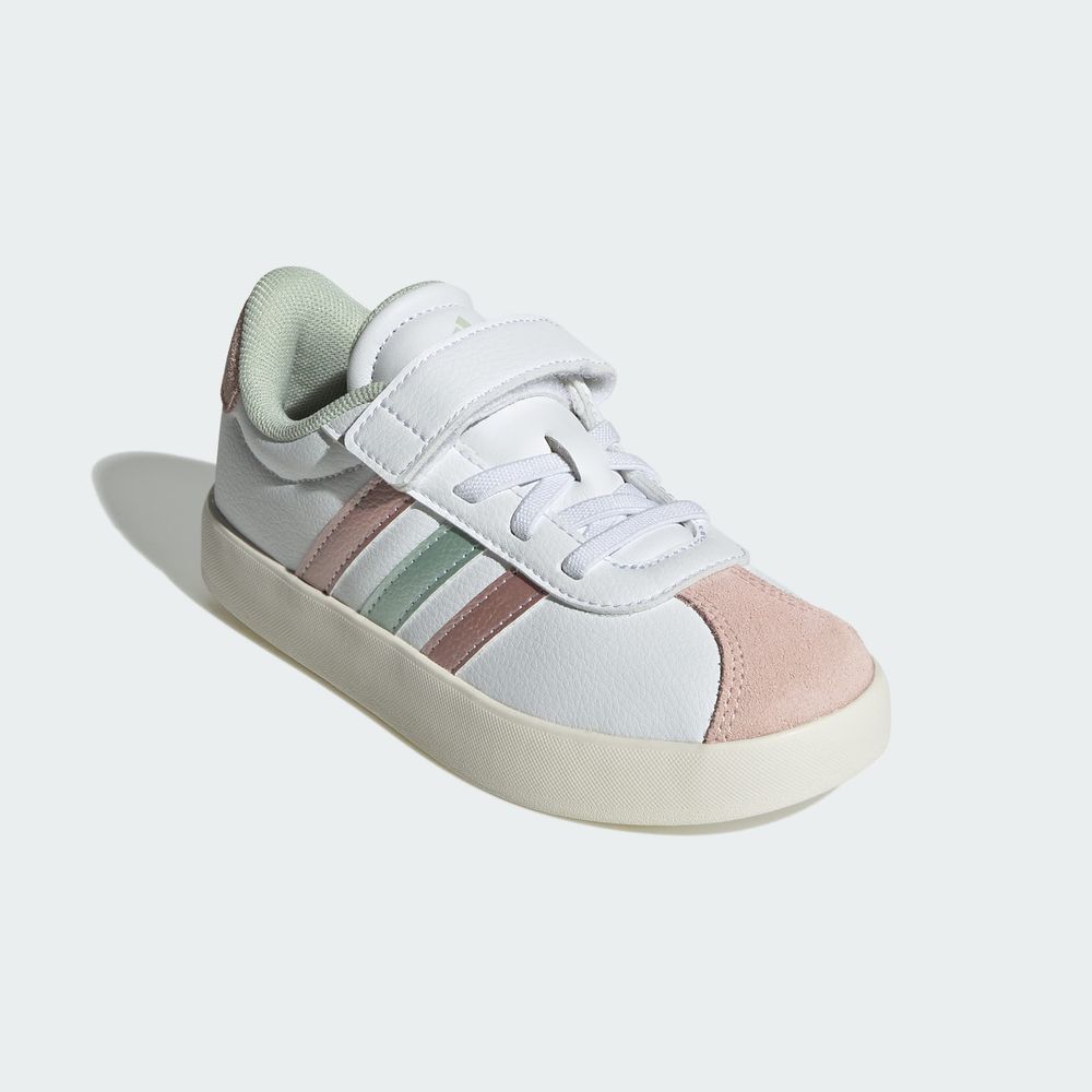 Foto 6 | Tenis Vl Court 3.0 Skateboarding Niños Adidas Blanco Niños