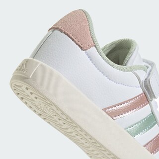 Foto 8 | Tenis Vl Court 3.0 Skateboarding Niños Adidas Blanco Niños