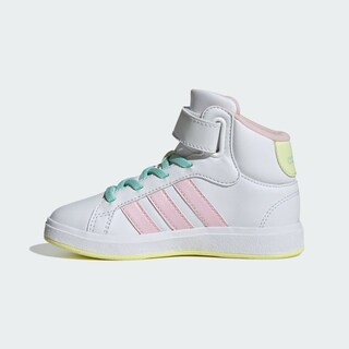 Foto 3 | Tenis Grand Court Mid Niños Adidas Blanco Niños