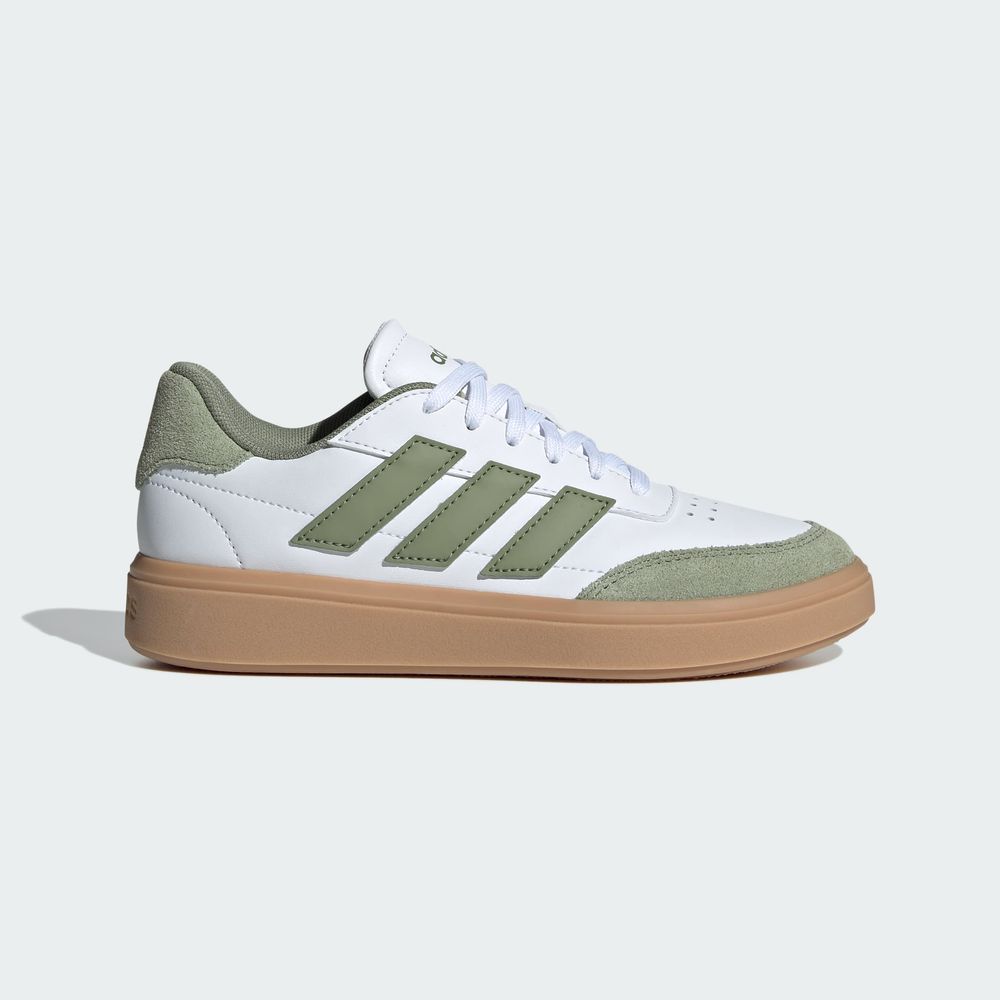 Foto 3 pulgar | Tenis Courtblock Adidas Blanco Niños