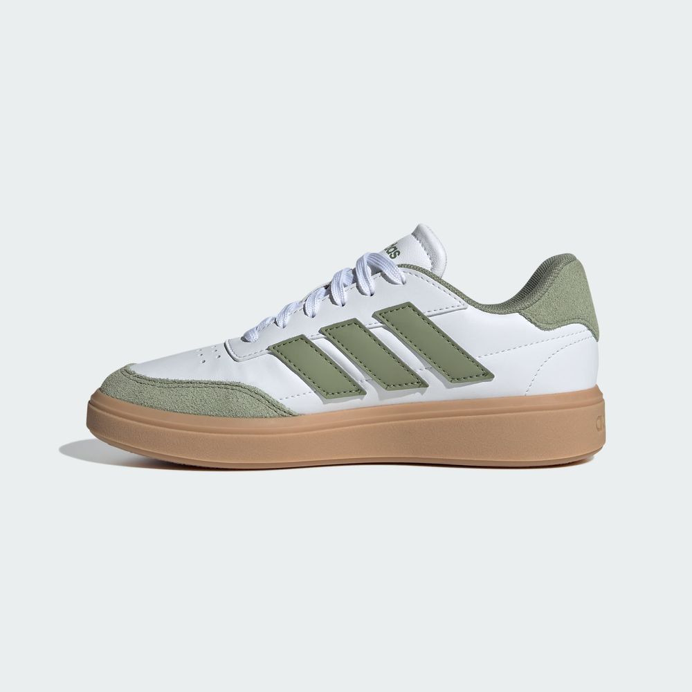 Foto 4 pulgar | Tenis Courtblock Adidas Blanco Niños