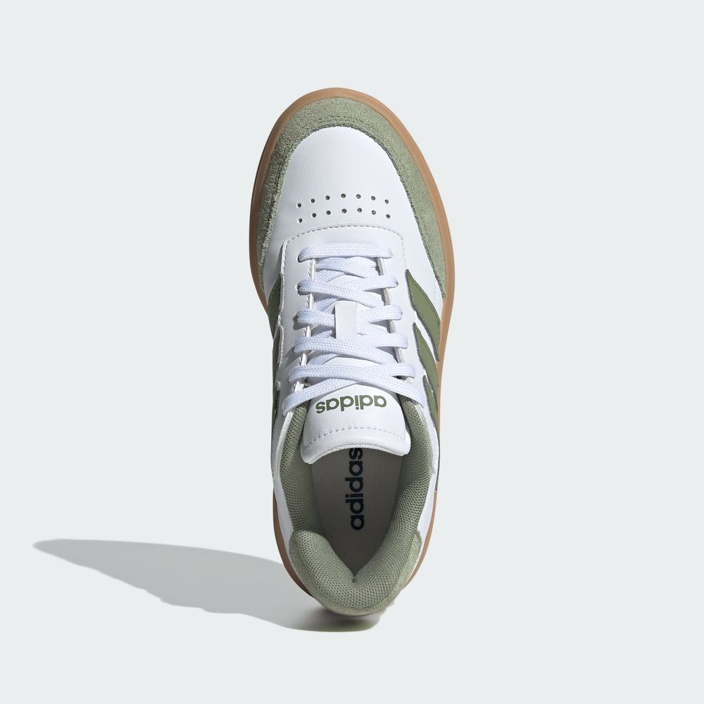 Foto 5 pulgar | Tenis Courtblock Adidas Blanco Niños
