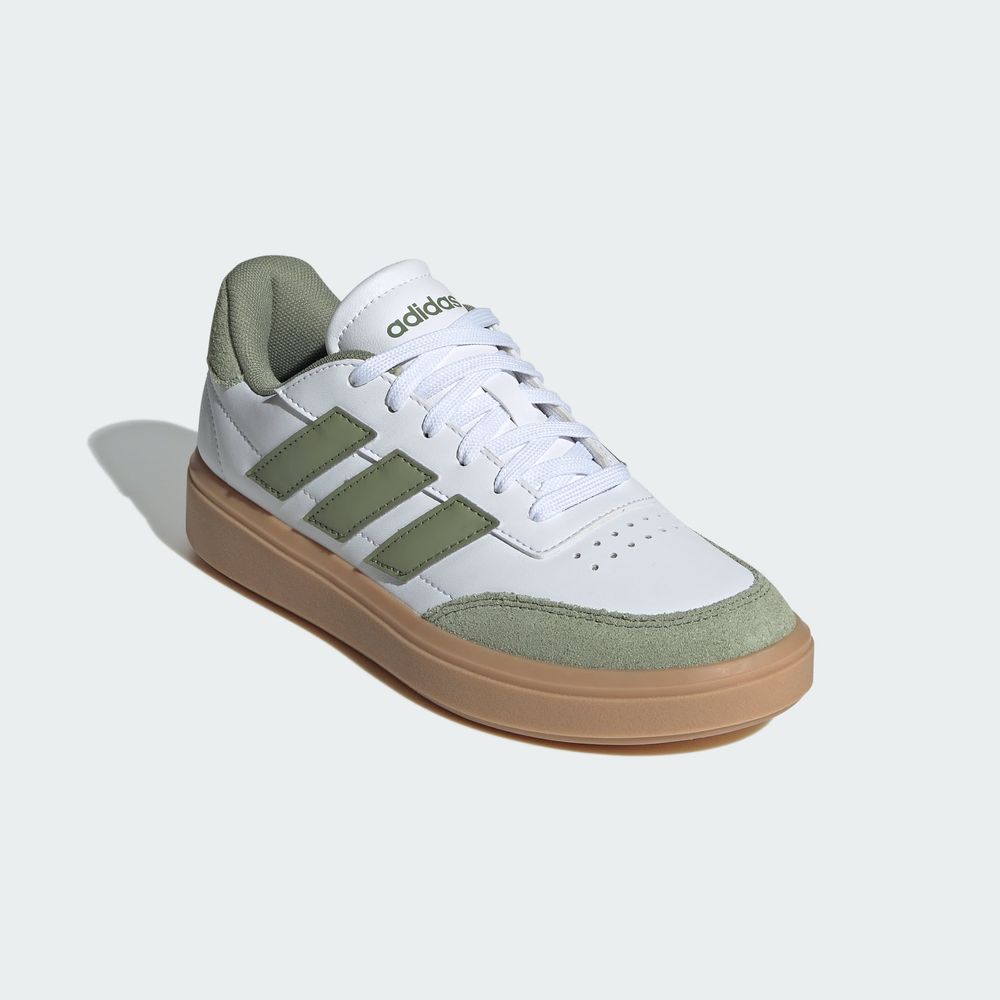 Foto 7 pulgar | Tenis Courtblock Adidas Blanco Niños