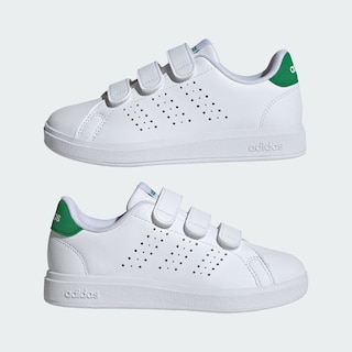 Foto 8 | Tenis Advantage Base 2.0 Kids Adidas Blanco Niños