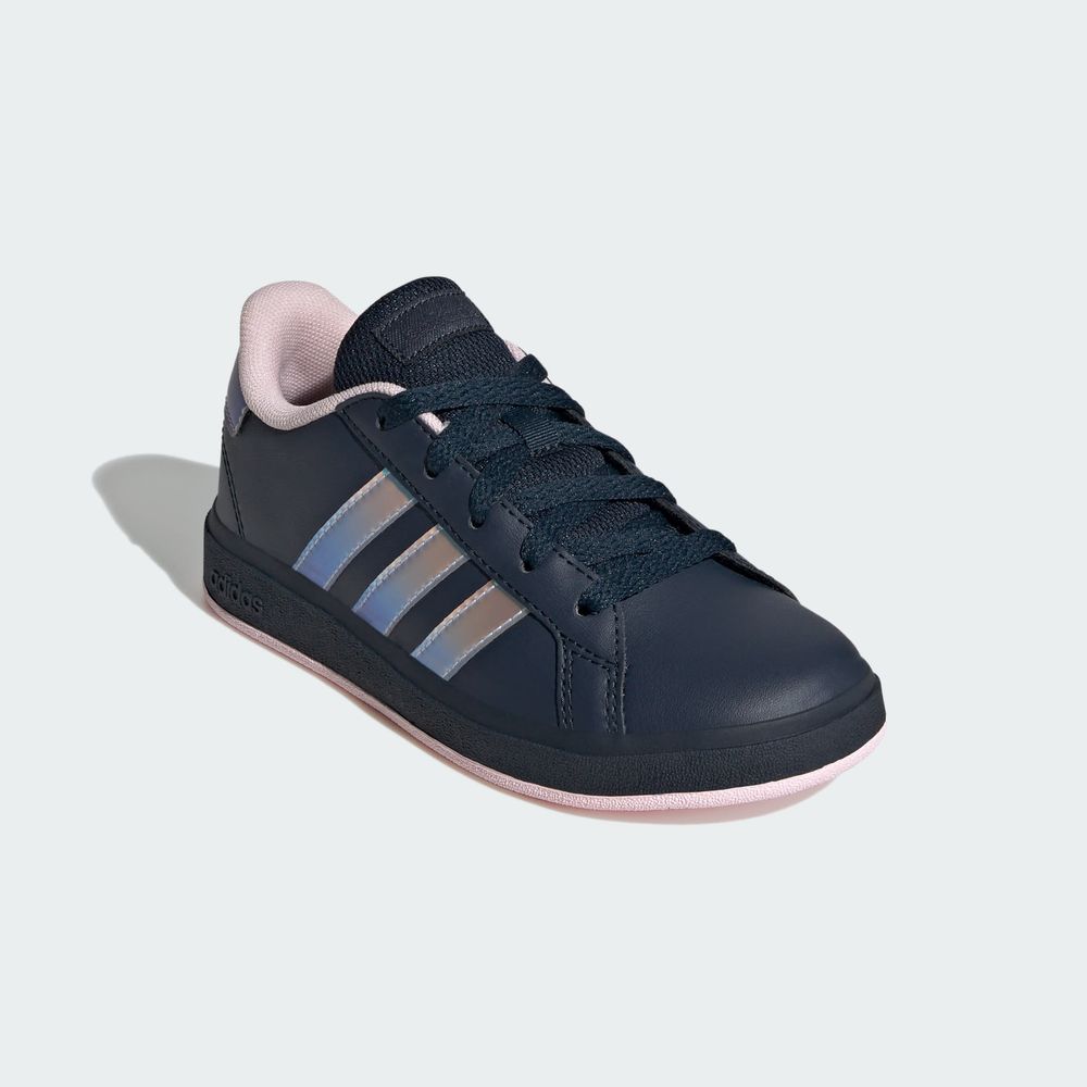 Foto 7 pulgar | Tenis Con Cordones Adidas Grand Court Lifestyle Para Tenis Adidas Azul Niños