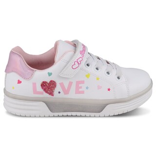 Foto 2 | Tenis Choclo Con Luces Dominiq 2452 Color Blanco/rosa Para Niña