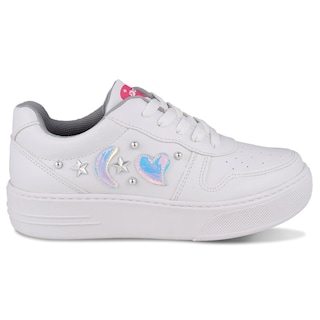 Foto 2 | Tenis Sneaker Dominiq 2464 Color Blanco/plata Para Niña
