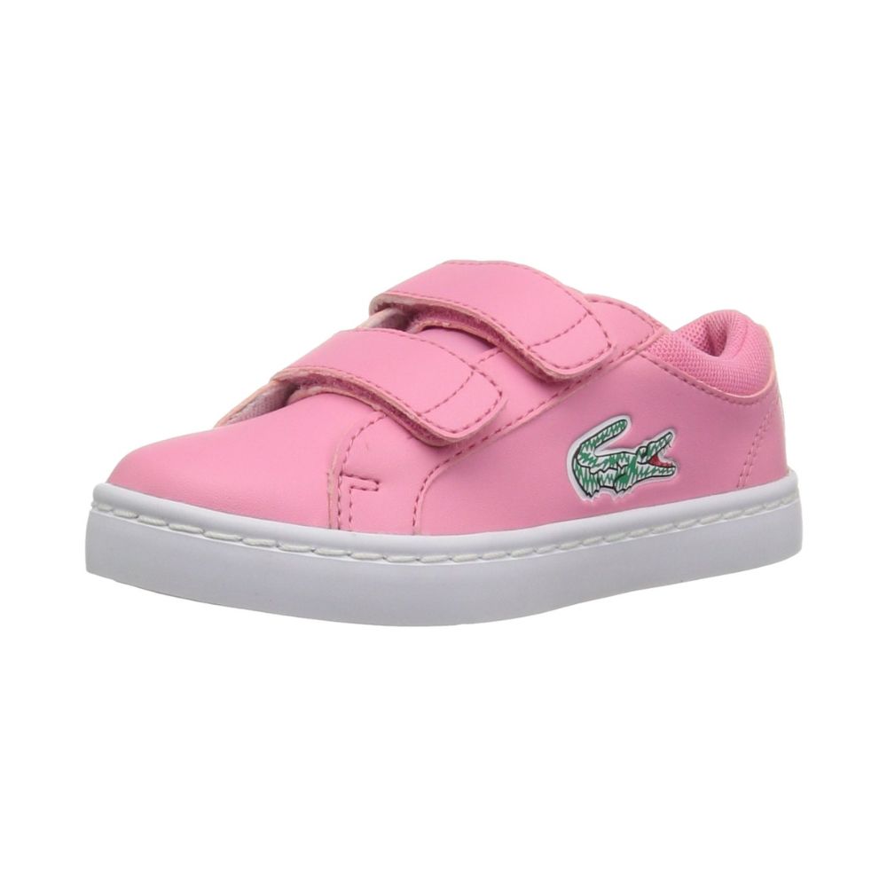 Foto 2 pulgar | Tenis Lacoste Kids Straight Set Lace Rosas