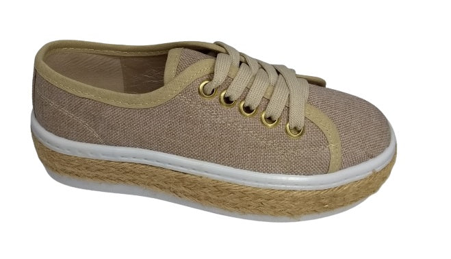 Foto 2 pulgar | Tenis B Trendy 115201-l Beige Casuales para Niña