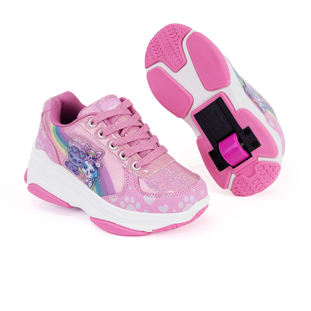 Foto 2 pulgar | Tenis Patín Onix Unicornio Puppy Cute Rosa
