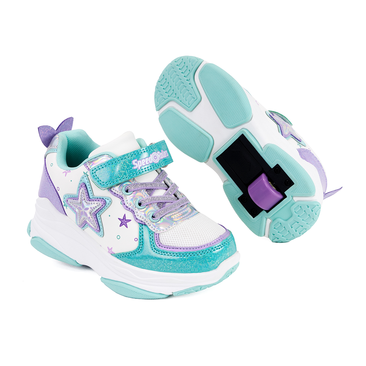 Foto 1 | Tenis Patín Speed Rollers Star Morado Multicolor Shine