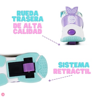 Foto 5 | Tenis Patín Speed Rollers Star Morado Multicolor Shine
