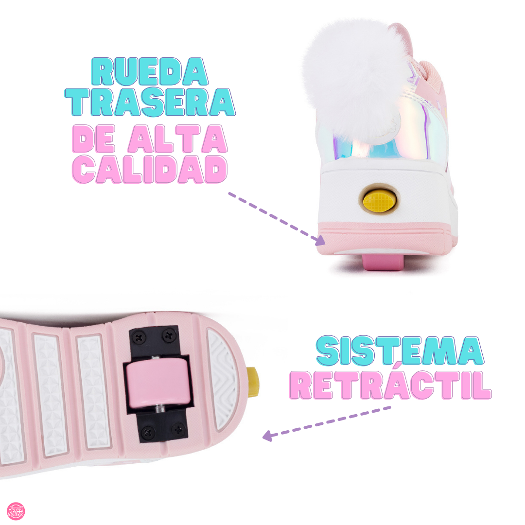 Foto 5 | Tenis Patín Speed Rollers Bunny Roller Rosa Shine