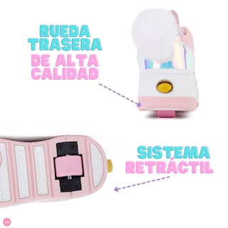 Foto 5 | Tenis Patín Speed Rollers Bunny Roller Rosa Shine