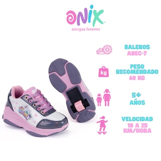 Foto 4 | Tenis Patín Onix Unicornio Friends Roller Rosa