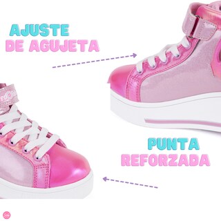 Foto 6 | Tenis Patín High Speed Rollers Pink Butterfly Roller Rosa