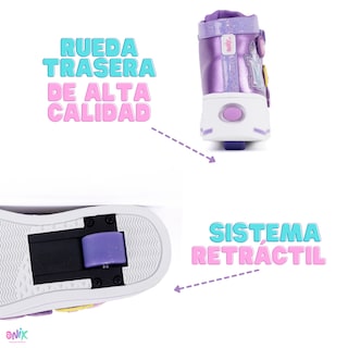 Foto 5 | Tenis Patín High Onix Unicornio Little Patch Morado