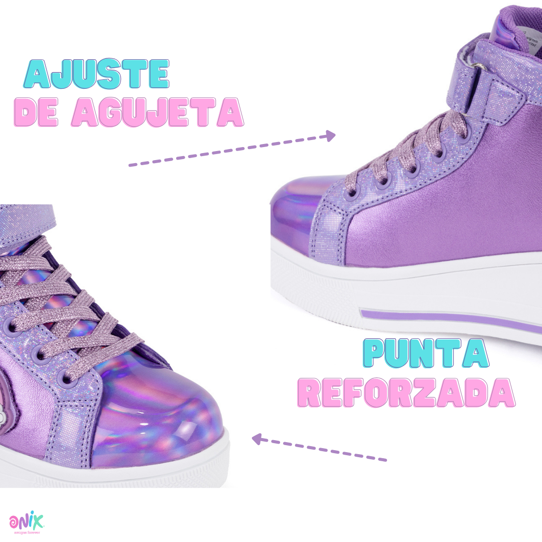 Foto 6 | Tenis Patín High Onix Unicornio Little Patch Morado