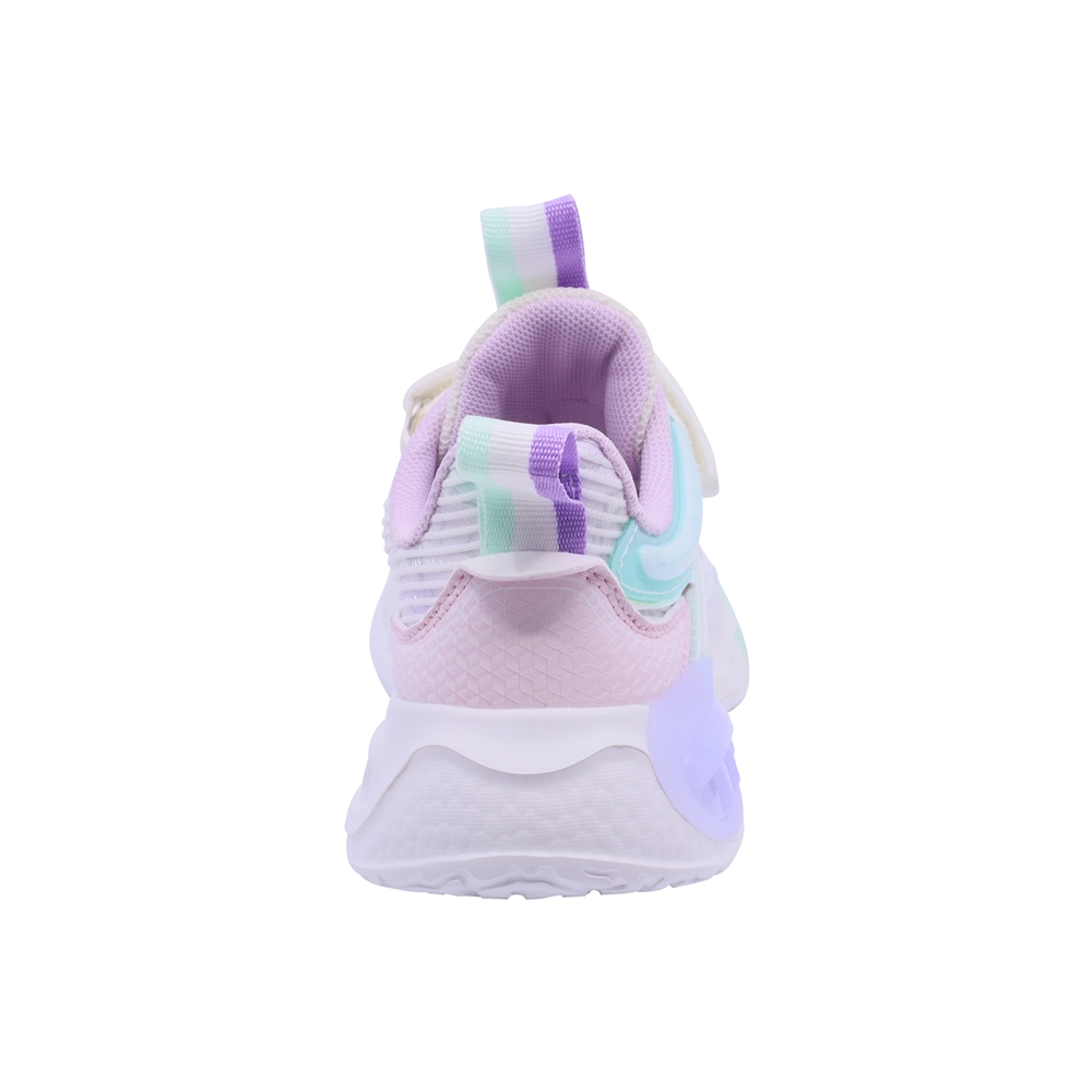 Foto 4 | Tenis Casual Para Niña Coqueta604000-u Con Detalles Multicolor, Ajuste Velcro Y Agujeta Elastica