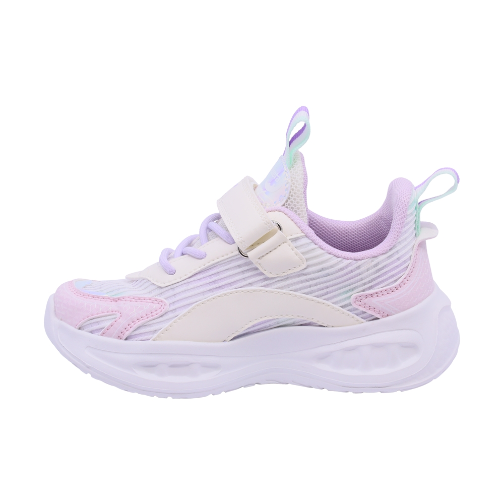 Foto 6 pulgar | Tenis Casual Para Niña Coqueta604000-u Con Detalles Multicolor, Ajuste Velcro Y Agujeta Elastica