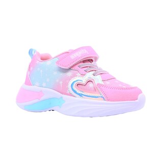 Foto 1 | Tenis Casual Rosa Y Azul Para Niña Coqueta 605000-i Con Agujeta Elastica Y Velcro