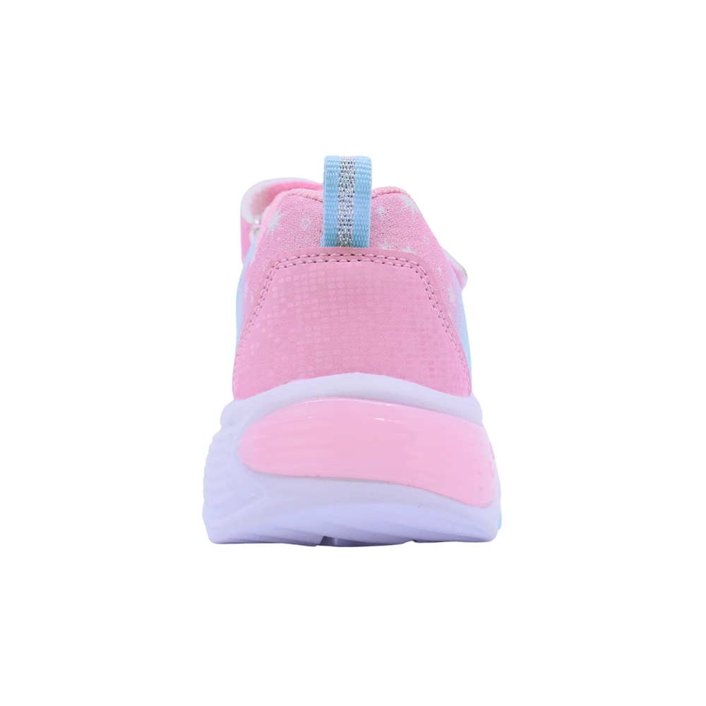 Foto 5 pulgar | Tenis Casual Rosa Y Azul Para Niña Coqueta 605000-i Con Agujeta Elastica Y Velcro
