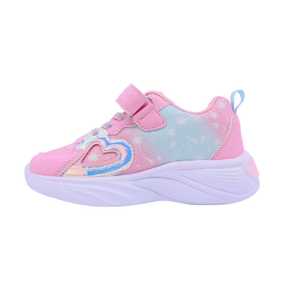 Foto 6 pulgar | Tenis Casual Rosa Y Azul Para Niña Coqueta 605000-i Con Agujeta Elastica Y Velcro