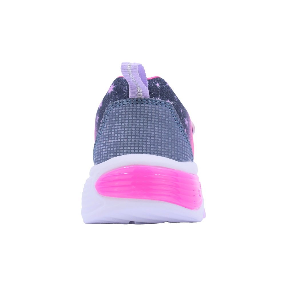 Foto 5 pulgar | Tenis Casual Para Niña Coqueta 605000-h Con Detalles Multicolor, Ajuste Velcro Y Agujeta Elastica